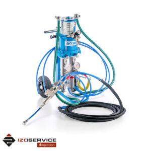 WIWA 14015 R/F GX two-component pump with a mixing head for acrylic gels