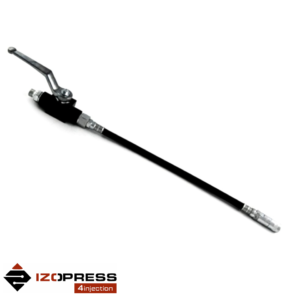 IZOPRESS Zawór 1/4", bacik 30 cm, końc. 4-szcz. podłączenie 1/4" do iniekcji wysokociśnieniowej